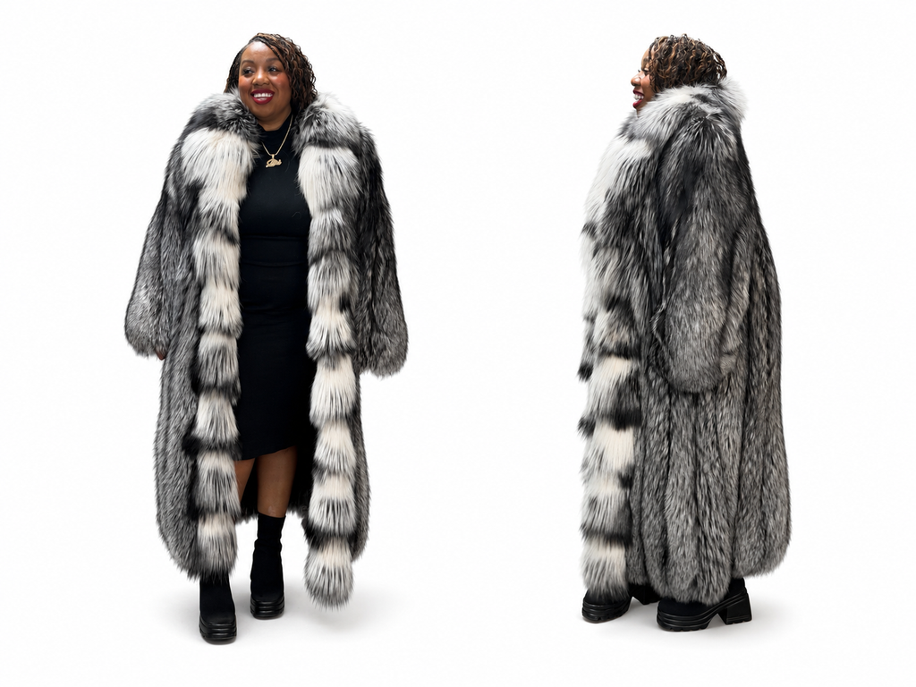 Silver Majesty Full-Length Fur Coat