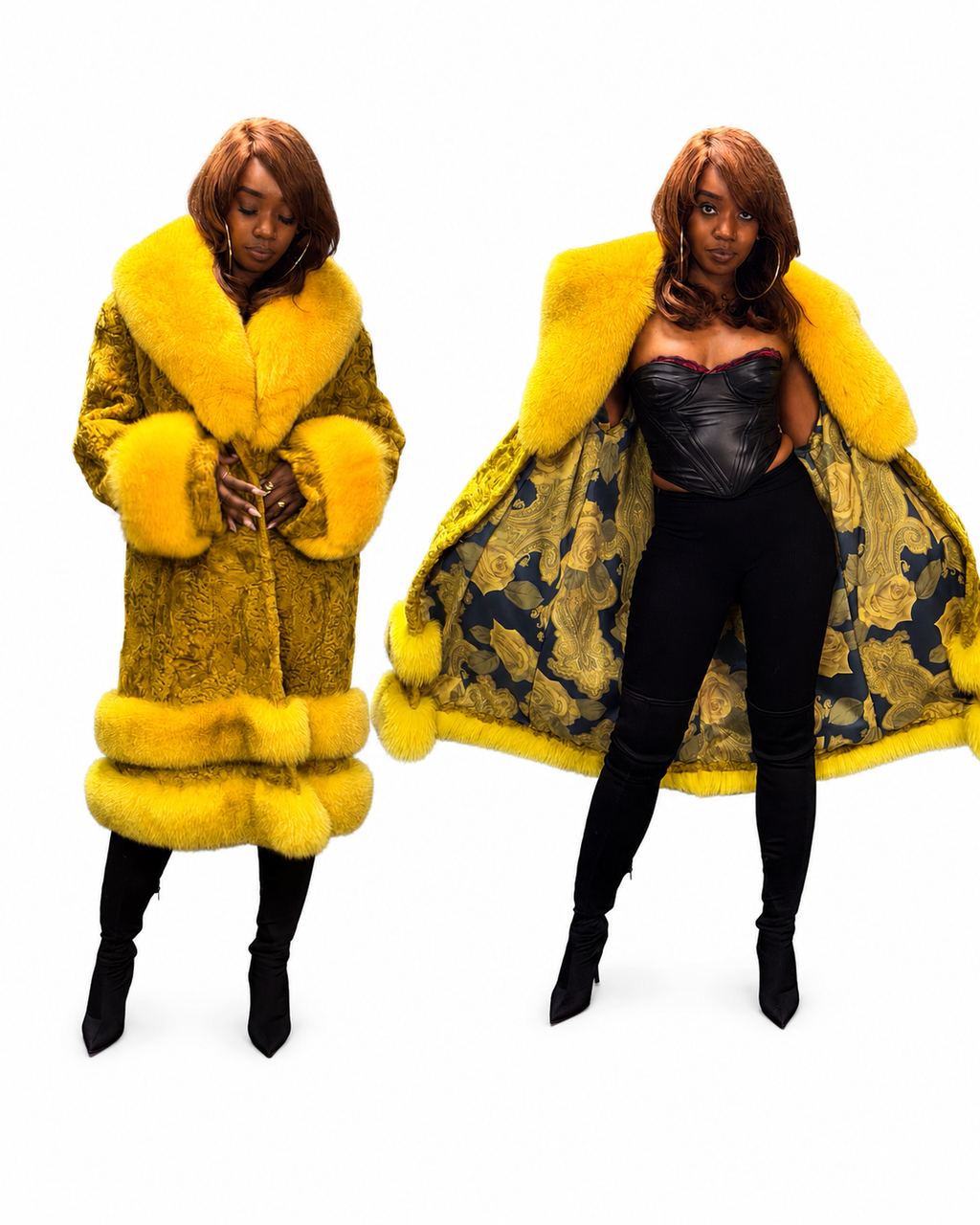 Golden Noir Swakara & Fox Coat