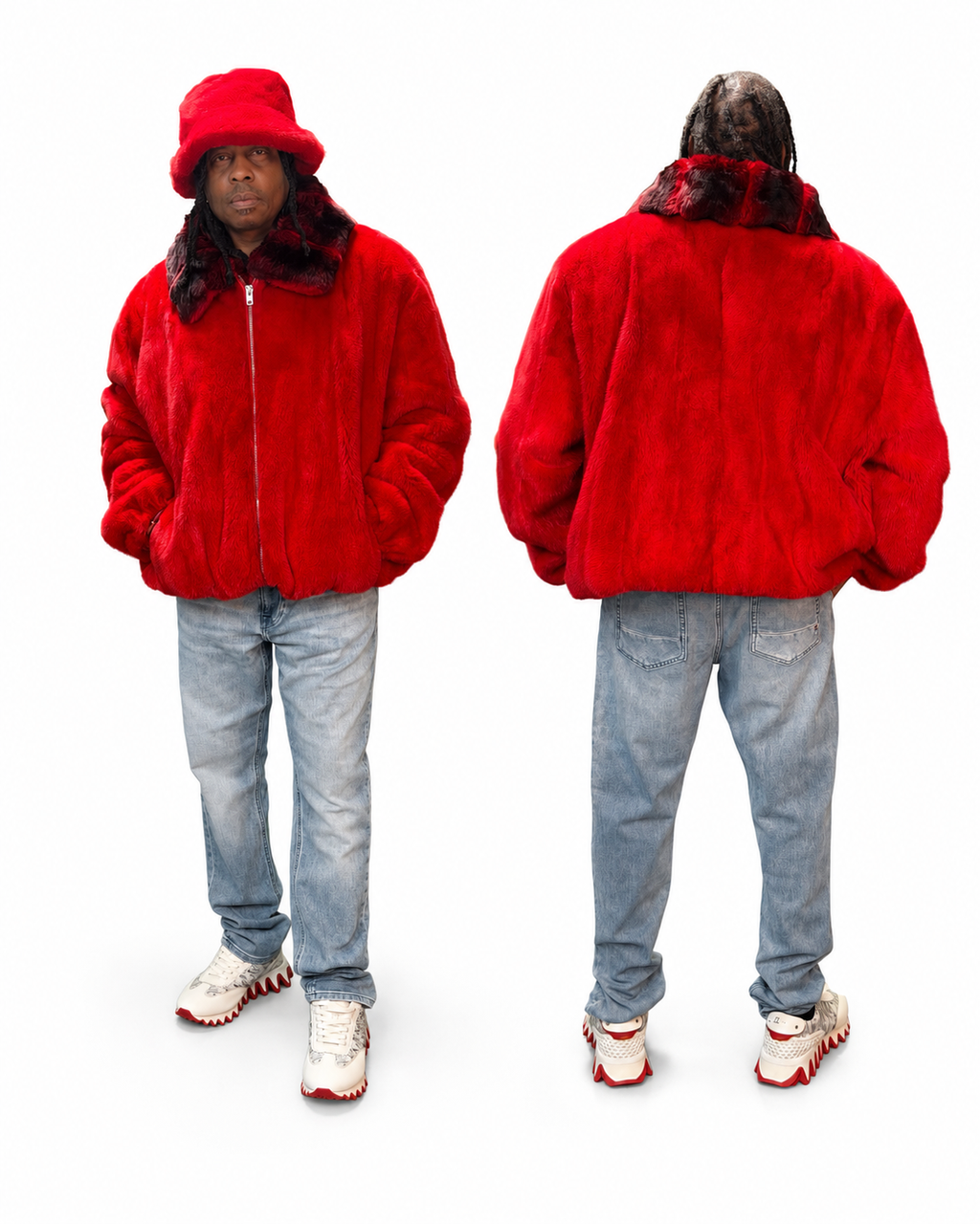 Crimson Reserve Fur Jacket