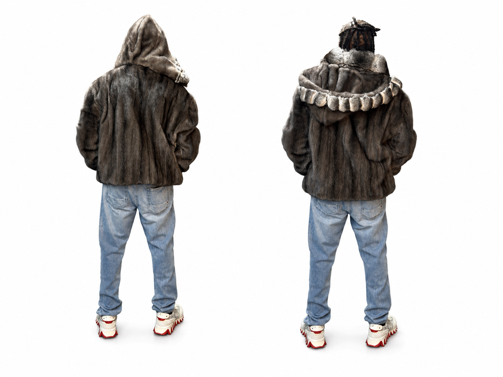 The Convertible Mink Hood Jacket